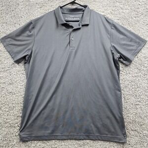 Mizzen+Main Phil Mickelson Polo Mens XL Gray Performance Stretch‎ Golf Shirt